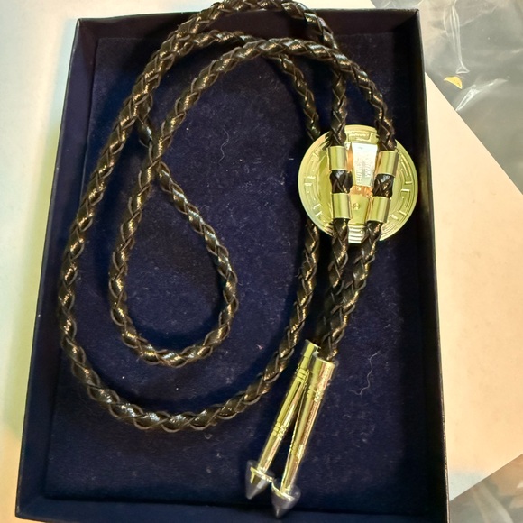Montana Silversmiths Bolo Tie with Silver and Gold Tones - Picture 5 of 5